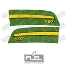 997 Lawn Tractor Premium Vinyl Decal Set - 19.5" wide x 6" tall - Zero Turn