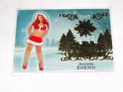 2015 Benchwarmer JENNIFER KORBIN Holiday #86 Gold Foil/24 LINGERIE - Playboy