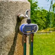 Outdoor LCD Digital Tap Garden Water Timers 2 Outlets Fit 3/4''(19mm) Tap/Faucet
