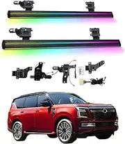 BJOHQ Electric Running Boards Compatible for Nissan Pathfinder 2024-2025 with Light, SUV, Off-Road & Pickup Trucks - Retractable Truck Steps & Nerf Bars
