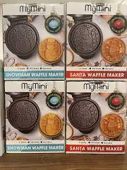 My Mini Santa Waffle or Breakfast Sandwich Maker NIB