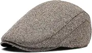 [HIQIU] Men's Flat Cap Beret Cap Autumn Winter Flat Cap Men's Newsboy Driving Cabbie Cap Beret Cap