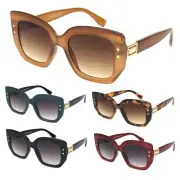 Womens Mod Angular Squared Thick Plastic Butterfly Diva Sunglasses