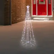 Northlight 5' Blue White LED Twinkling Show Cone Christmas Tree Outdoor Decor