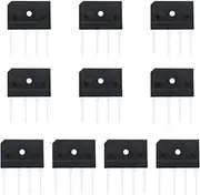 EMSea 10pcs GBJ2510 25A 1000V Bridge Rectifier Through Hole Flat Diode Bridge Rectifier for Switching Power Supply LED Light Electronic Circuits