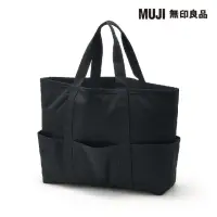 在飛比找momo購物網優惠-【MUJI 無印良品】MUJI Labo不易燃托特包(黑色)