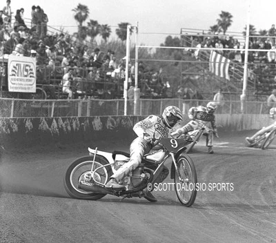 ORIGINAL 1986 FARIA & LUCERO IMS SPRING CLASSIC SPEEDWAY MOTORCYCLE PHOTO
