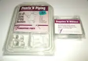 Creative Feet Pearls N Piping No. PNP-94 & Sequins N Ribbon No. Sr-Set Feet NOS