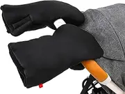 ieron Pram Fleece Hand Muff, Waterproof Pram Gloves with Warm Fleece, Velcro Fastening, Windproof, Winter Pram, Warm Hand Muffs for Cold Weather