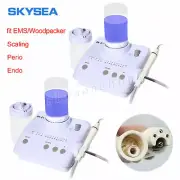 2* FDA Dental Portable Ultrasonic Scaler 2*Bottles fit SKYSEA EMS for Woodpecker