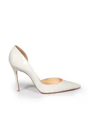 Ecru Patent D'Orsay Iriza 85 Heels