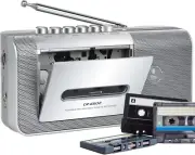 Portable Cassette Recorder Player, Cassette Tape Player Recorder with Am/Fm,Buil