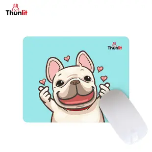 Thunlit狗狗鼠標墊 可愛狗狗超薄防滑鼠標墊筆記本電腦矩形鼠標墊台式電腦鼠標墊