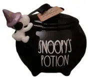 RAE DUNN Peanuts SNOOPYS POTION Cauldron Halloween Lidded Canister