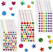 DACUAN Little Star Sticker, Small Stars Stickers for Kids Reward, Sparkly Holographic Stickers, Glitter Foil Stickers for Behavior Reward Chart and DIY Decoration(1710 Pcs)