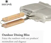 Snow Peak Hot Sand Cooker Sandwich Maker Tramesino GR-009R Alminium New Japan