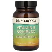 Dr. Mercola, Vitamin B Complex with Benfotiamine, 60 Capsules