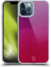 Head Case Designs Purple and Pink Watercoloured Ombre Gel Case [Military Grade Protection] Compatible with Apple iPhone 12 Pro Max