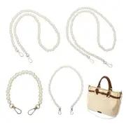 4 Pcs Pearl Chain Strap DIY Round Imitation Pearl Beaded Bag Straps Crossbody