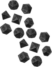 Hohopeti 14Pcs Aesthetic Polyhedral Dice Multi Sided Role Playing Dice for Table Games Favors and Adults