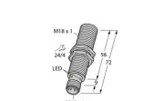 1644735 Turck Inductive Proximity Sensor, Proximity; UPROX; 8mm Sensing