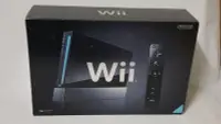在飛比找Yahoo!奇摩拍賣優惠-Wii 原廠黑色盒裝主機:日規-二手良品 未改機