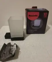 Mondella RUMBA Modern Minimalist Matte Black Finish Toothbrush Tumbler Holder