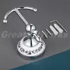 3.15x4.72x2.95in Minium Blue Design Hand Towel Holder Ring Rack Bathroom Kitchen