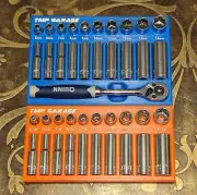 3D Printer 1/4 Inch Socket Holder and Organizer for Harbor Freight Socket Sets