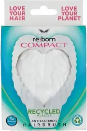 Tangle Angel Hairbrush Detangling Wet Dry Hair White Compact Anti Bacterial