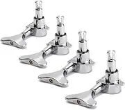 Generic Guitar Tuning Pegs Guitar Machine Heads Tuner Bass Guitar Bass Tuning Pegs Tuning Machine Sealed Guitar Guitars Silver