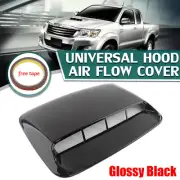Car Black Air Flow Intake Hood Scoop Vent Bonnet Cover ABS Decor Accessories
