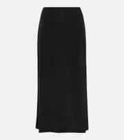 [Vince] Vince Jersey midi skirt AU 8 black