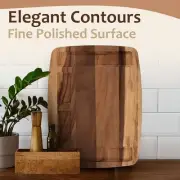 Walnut Cutting Board with Compartments 17x13x1.6 Inch, Walnut Wood