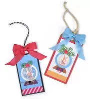 Sizzix Framelits Snow Globe Scene 12pc w/stamps #663683 Retail $14.99 J Cadarao