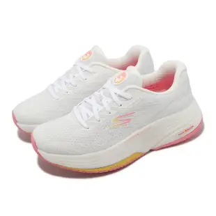 【SKECHERS】休閒鞋 Go Walk Distance Walker 女鞋 白 粉 固特異大底 足弓支撐 運動鞋(125129-WCRL)