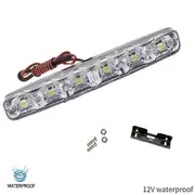 2/1pcs Car Auto Daytime Running Light Daylight Car Styling Lamp DRL 6 LED 12V Waterproof Lights Fog Light 6000K Car-styling Bulb 1pc