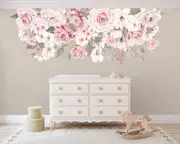 Pink Flower Blossom Branch Wall Decal