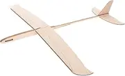 WOONEKY DIY Wooden Throwing Glider Kit Unpainted Biplane Model for Indoor Outdoor Crafting Fun Educational Projects Safe Wood Airplane for Creative Learning Activities