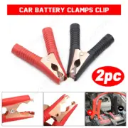 1pair Car Battery Alligator Clip Electrical Test Power Clamp Red Black 30A