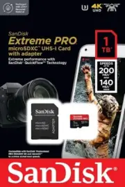 SanDisk 1TB Extreme PRO microSDXC Card + SD Adapter + RescuePRO Deluxe