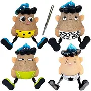 4pack Skin Picking Toy Set,Adult Skin Picking Fidget Toys,Stress Relief Keychain Vent Funny Venting Novelty Toys for Christmas, Halloween, and April Fool'S Day
