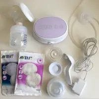 在飛比找蝦皮購物優惠-PHILIPS AVENT 輕乳感PP電動+手動吸乳器(二手