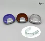 3× Dental Orthodontic False Teeth Retainer Case Portable Dentures Storage Boxes