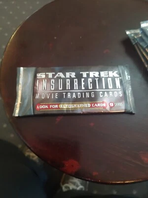SkyBox STAR TREK INSURRECTION MOVIE Trading Card Pack NEW/SEALED