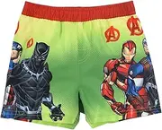 [Marvel] Avengers Boys Swim Shorts Kids Bermuda Shorts Boys Iron Man Captain America Black Panther Swim Shorts Size 4 to 10 Years