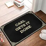 Dsoluuing Funny Kitchen Decor Carl Gets It Done Doormat Welcome Home Door Mat Fall Welcome Mats Outdoor (Color : Colour, Size : 40X60CM)
