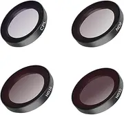 is-FLT-GO3 4-Pack Filters Set Lens Filter Kit CPL Filter + ND8/ ND16/ ND32 Filter Aluminum Frame Optical Glass Scratch- Anti-Reflective Multi-Layer Coatings Compatible with GO 2/GO 3