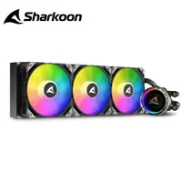 在飛比找PChome24h購物優惠-Sharkoon 德國旋剛 S90 RGB 水冷散熱器