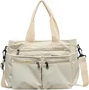 [Generic] Corduroy Bag - Corduroy Tote Women Corduroy Tote Bag Large | Capacity College Tote Shoulder Bag with Pockets Shoulder Bag Sling Packs Waist Bags for Parties, Dinners, Dating, beige, 36